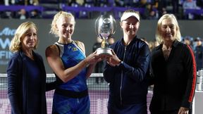 Mistrzyni WTA Finals skradła show podczas dekoracji. Mówiła o bohaterach