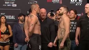 Oleksiejczuk zrobił wagę przed UFC 272. Polak oko w oko w rywalem [WIDEO]