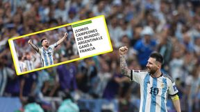 "Spełniły się sny 45 milionów". Szaleństwo w Argentynie po triumfie na mundialu 