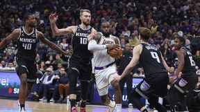 LeBron James znów świetny, zacięty finisz dla Lakers