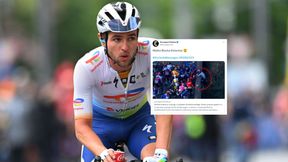 Potworna kraksa! Kolarz prawie spadł z mostu [WIDEO]