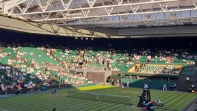 Przykre obrazki na Wimbledonie. Pustki na meczu Świątek