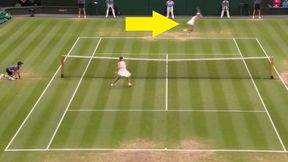 Jak ona to zrobiła? Fantastyczna akcja finalistki Wimbledonu [WIDEO]