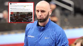 Gortat zobaczył wystąpienie w sejmie. "Pierwszy raz"