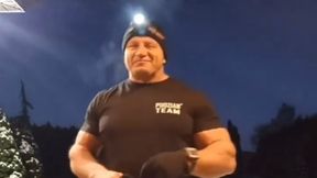 -15 stopni, a Pudzianowski? "Katastrofy nie ma"