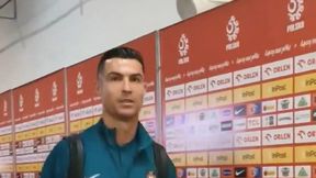 Ronaldo tak potraktował dziennikarzy. Nagranie krąży po sieci