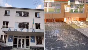 Obiekt w Kijowie zbombardowany. Wstrząsające nagranie