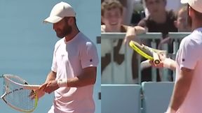 Zniszczył rakietę na korcie. Skandal co zrobił chwilę później