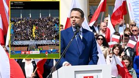 Znów transparent na stadionie. Tym razem inny niż wszystkie