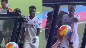 Prowokacja na El Clasico. Vinicius wkurzył się na kibica