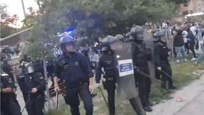 Zakrwawiona twarz. Policja użyła pałek. Przerażające sceny z Barcelony