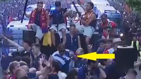 Zaliczył wpadkę podczas fety Barcelony. Koledzy pokładali się ze śmiechu