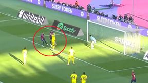 Lewandowski strzela z piątego metra. Zobacz, co stało się po chwili