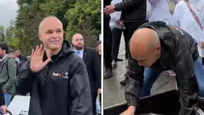 Poznajesz? Zabawił się w kuriera przed finałem Ligi Mistrzów. "Specjalna dostawa"