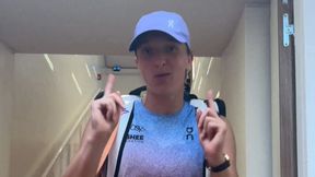 Kocie ruchy Świątek. Polkę nagrano po meczu