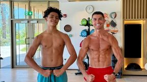 Ronaldo zapozował do zdjęcia z synem. Przypatrz się dobrze