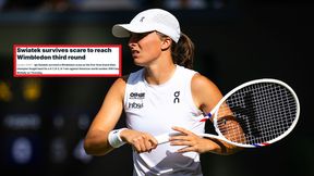 Zagraniczne media komentują mecz Świątek. "Uniknęła wielkiej niespodzianki"