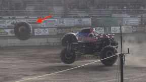 Cudem nikt nie zginął. Opona ważąca 400 kg oderwała się z auta