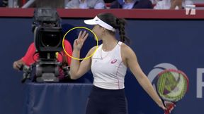 Przegrywała ze Świątek 2:6, 1:4. Nagle zrobiła taki gest