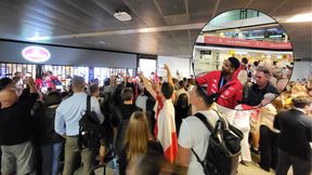 Niesamowite sceny na lotnisku. Tłum kibiców do nocy czekał na siatkarzy