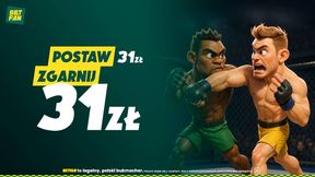 Postaw 31 zł i zgarnij 31 złotych freebetu za kupon na KSW 109 w BETFAN