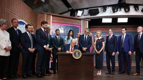 Mistrzyni olimpijska pojawiła się obok Trumpa. W sieci wrze