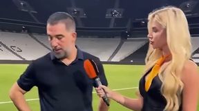 Niezręczny moment podczas wywiadu. Unikał kontraktu wzrokowego