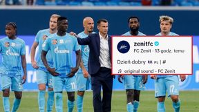"Dzień dobry". Niewiarygodne, co wstawiono na koncie rosyjskiego klubu