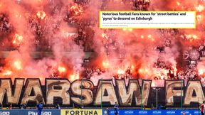 "Bitwy uliczne i pirotechnika". Szkockie media ostrzegają przed fanami Legii