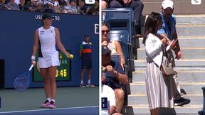 Chwila przerwy w meczu Świątek. Polka tylko rozłożyła ręce