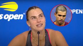 Sabalenka aż przewróciła oczami. Potem zaczęła mówić o Alcarazie