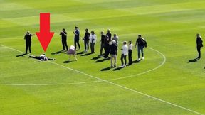 Nagle położył się na boisku. Zaskakujące obrazki z Camp Nou