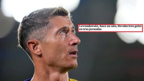 Rok temu było zupełnie inaczej. Hiszpanie piszą o Lewandowskim