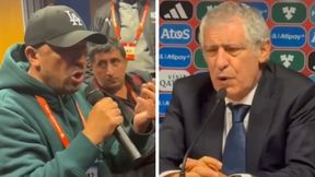 "Nie masz szacunku do samego siebie?". Burza na konferencji z Santosem