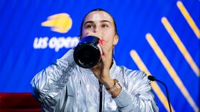 Sceny na konferencji. Sabalenka opijała triumf