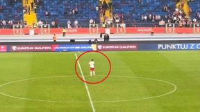 Nagranie po meczu Polaków. Wszyscy zeszli do szatni. Poza nim