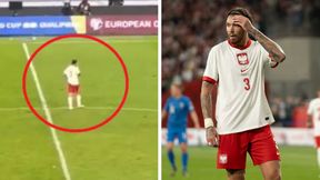 Głośno było o jego zachowaniu po meczu kadry. Teraz wszystko wyjaśnił