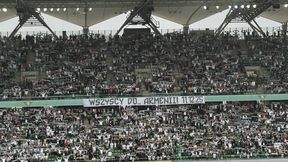 Legia z apelem. Taki transparent pojawił się w Warszawie