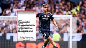 Piłkarz Realu o swoim zawieszeniu. Zamieścił ironiczny wpis