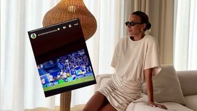 Lewandowska oglądała gola męża. Słychać było, co krzyknęła