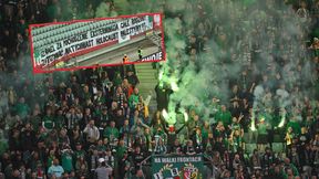 Kibice Śląska Wrocław wywiesili transparent. Będzie o nim głośno