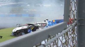 Poważny wypadek w wyścigu z udziałem Kubicy. Z auta nic nie zostało