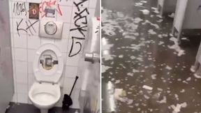 Skandal w Niemczech. W takim stanie zostawili toaletę