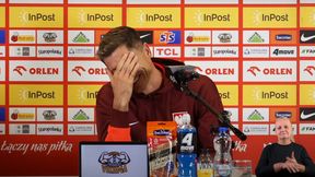 Kuriozalne pytanie na konferencji. "Lewy" nie mógł powstrzymać śmiechu