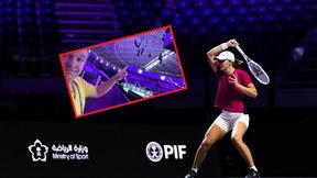 "Praca na wysokości". Dziennikarz C+ pokazał stanowiska komentatorów na WTA Finals
