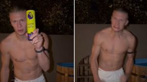 Była 22:12. Haaland rozebrał się do pasa. Oto powód