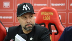 Trener Widzewa Łódź samokrytyczny na konferencji. "Póki co nie jestem wystarczająco dobry"