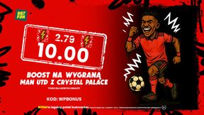 Kurs 10.00 na wygraną Manchesteru United z Crystal Palace