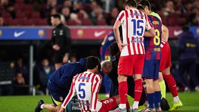 Dramat w meczu Barcelony. Była 14. minuta. Simeone nie miał wyjścia