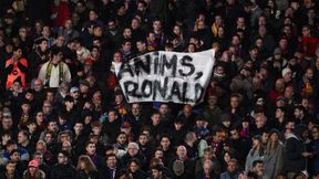 Dwa słowa. Transparent z Camp Nou niesie się po sieci